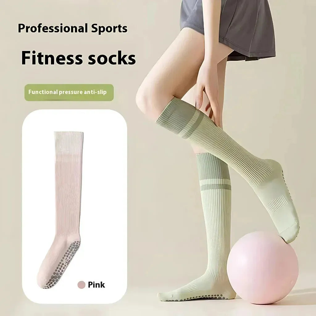 Calf Length Grip Socks For Pilates And Everyday Flow