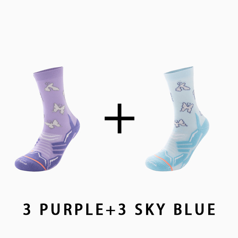 Women's Reflective Running Socks（6 pairs）