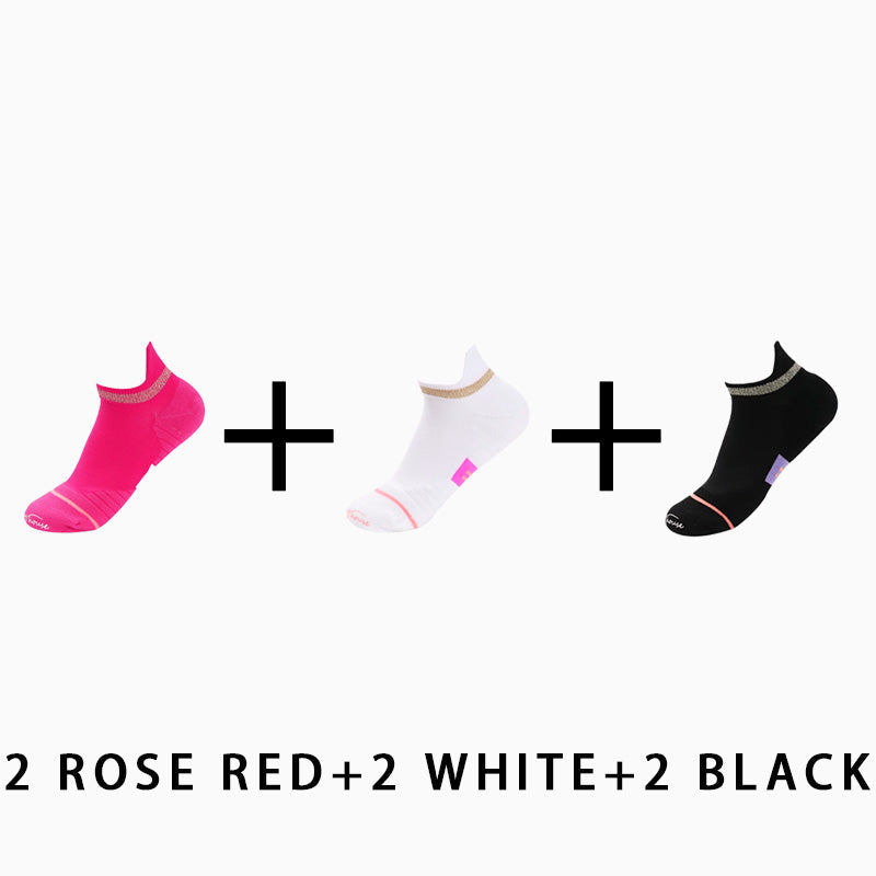Women's Low Cut Running Socks(6 pairs）