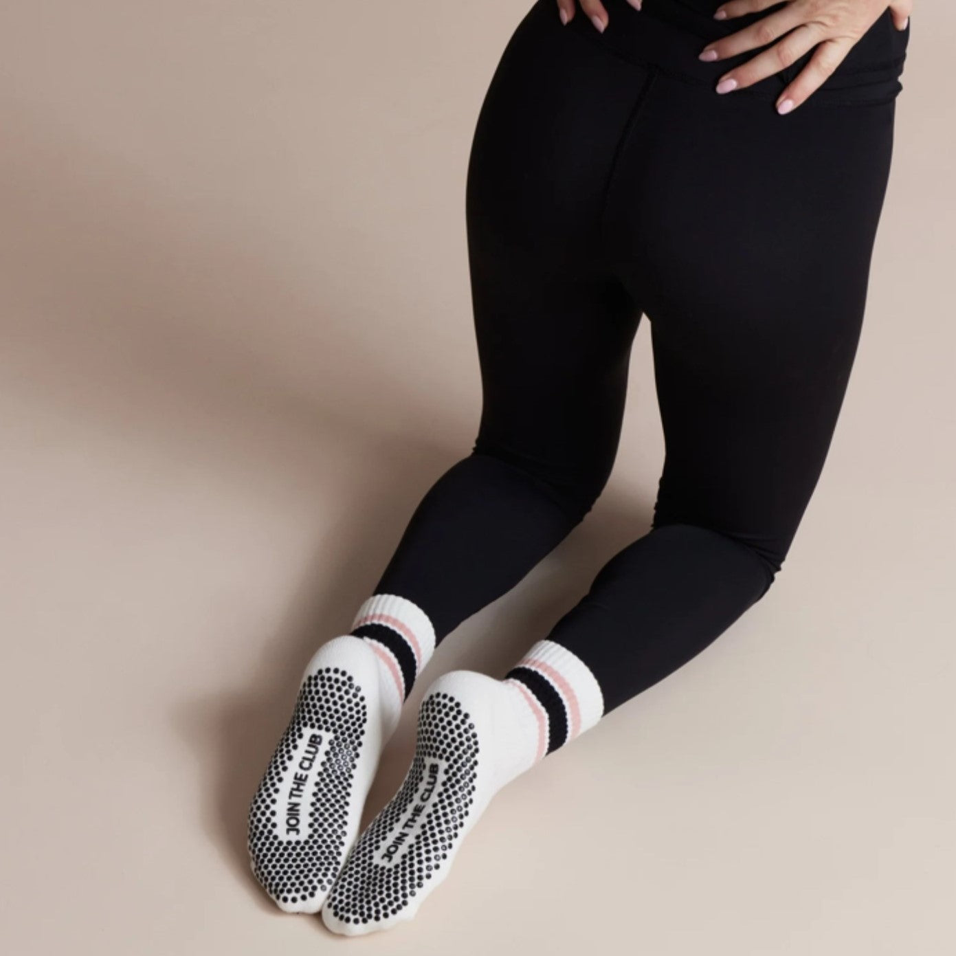Retro Crew - Grip Socks - (Barre / Pilates)