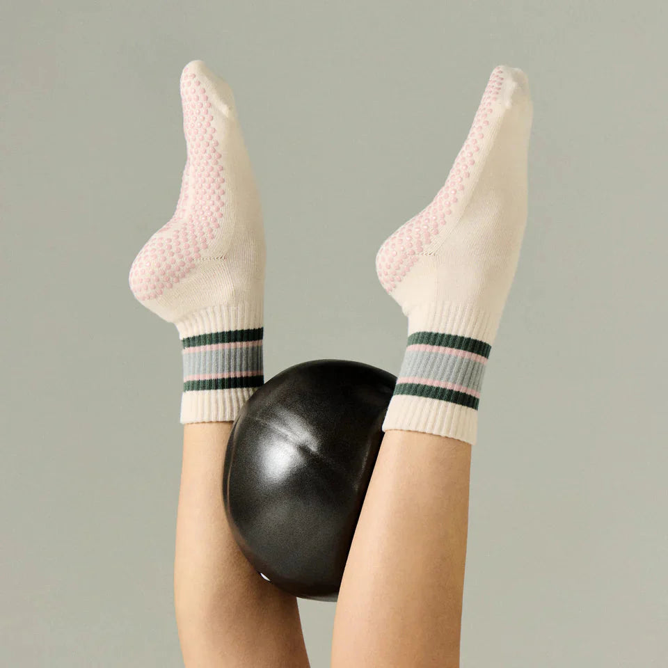Retro Crew - Grip Socks - (Barre / Pilates)