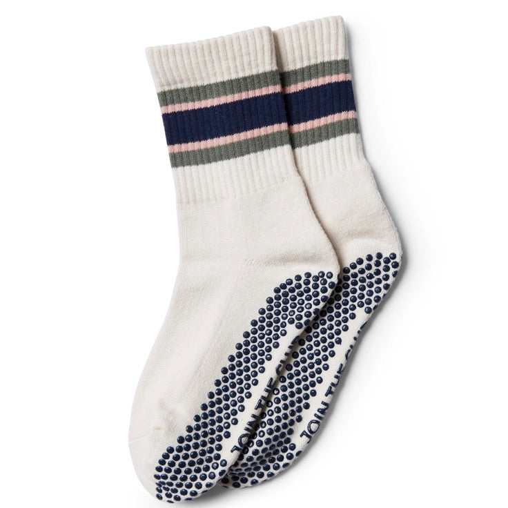 Retro Crew - Grip Socks - (Barre / Pilates)