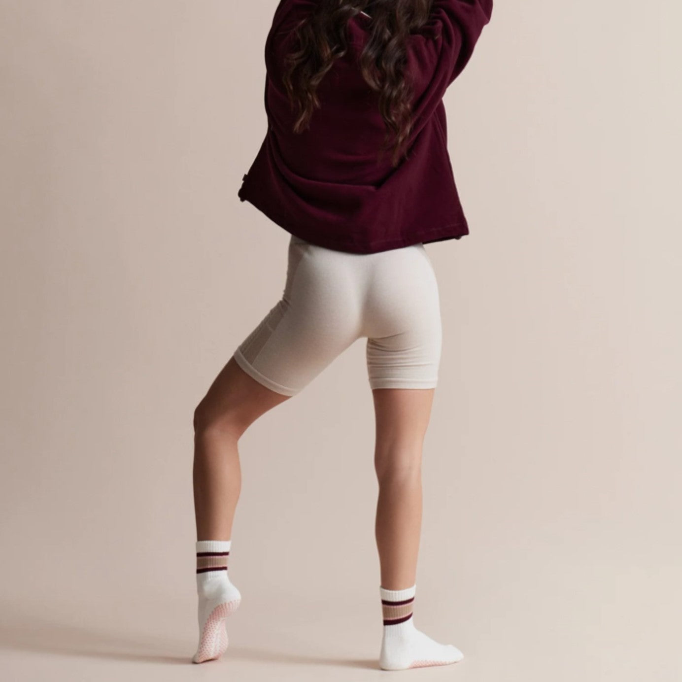 Retro Crew - Grip Socks - (Barre / Pilates)