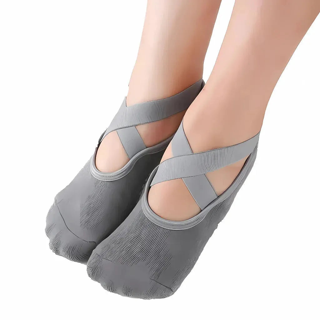 Cross Belt Barre Socks For Women