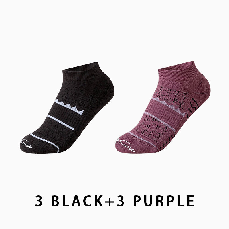 Women's Non-slip Running Sports Socks(6 pairs）