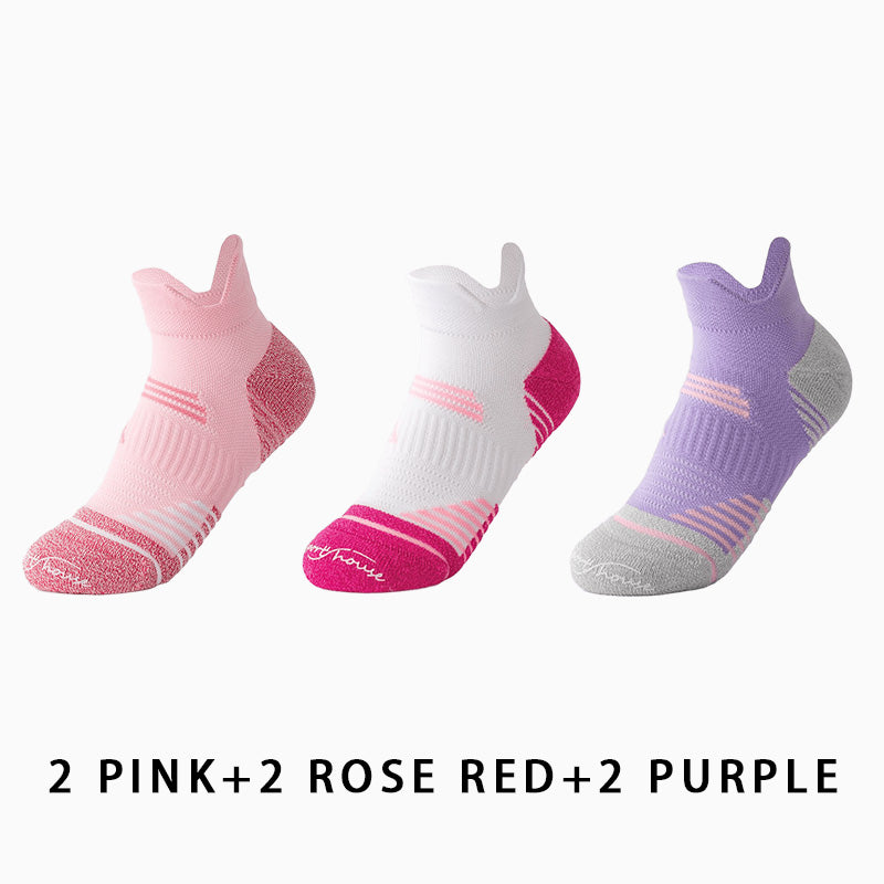 Marathon Low Cut Women Running Socks（6 pairs）