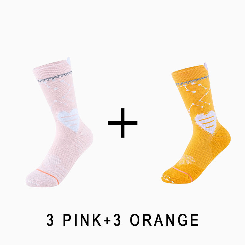 Women's Professional Breathable Cycling Socks（6 pairs）