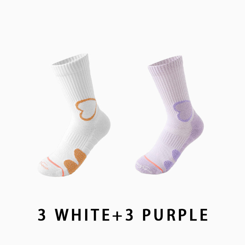 Women's Autumn/Winter Thickened Running Socks（6 pairs）
