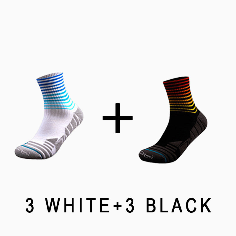 Professional Riding Men's Sport Socks(6 pairs）