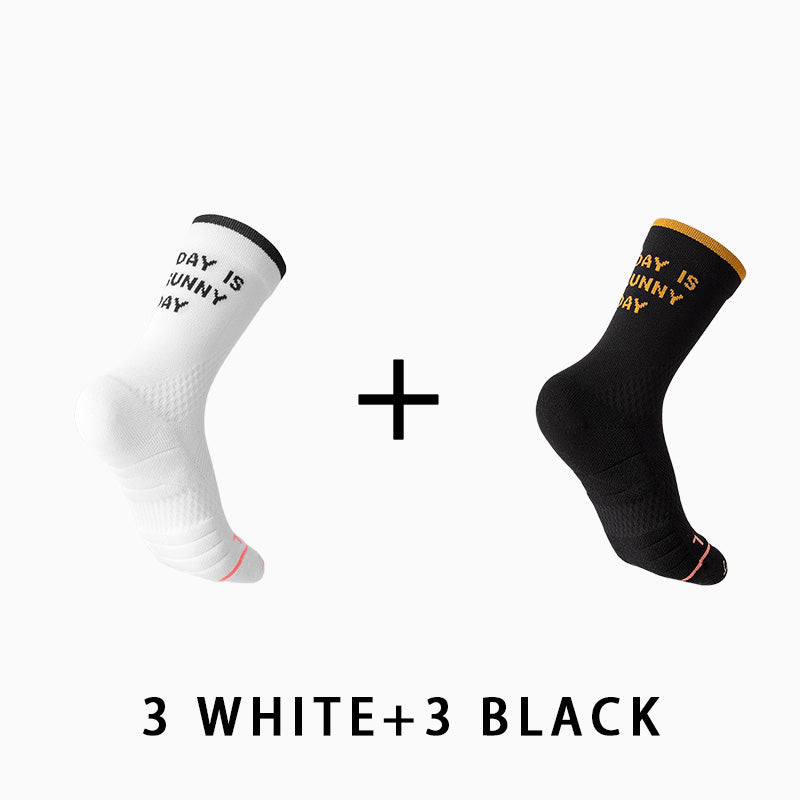 Mid Crew Towel Bottom Women's Cycling Socks（6 pairs）