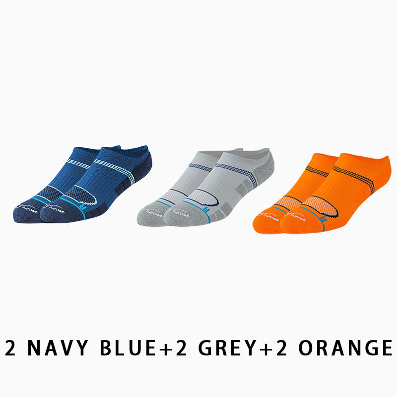 Men's Low Cut Breathable Running Socks(6 pairs）