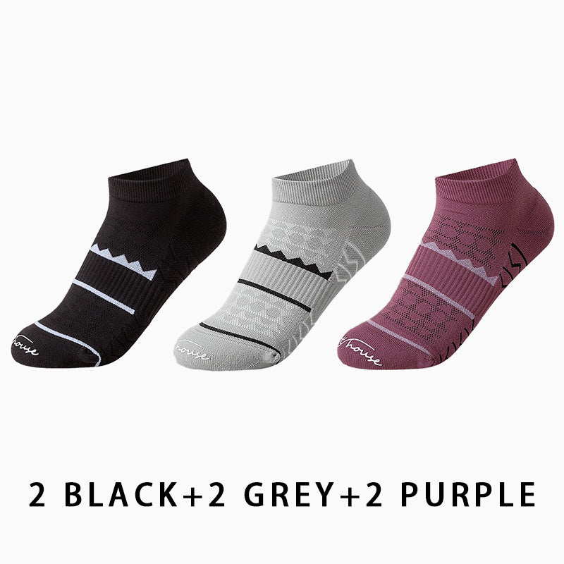 Women's Non-slip Running Sports Socks(6 pairs）