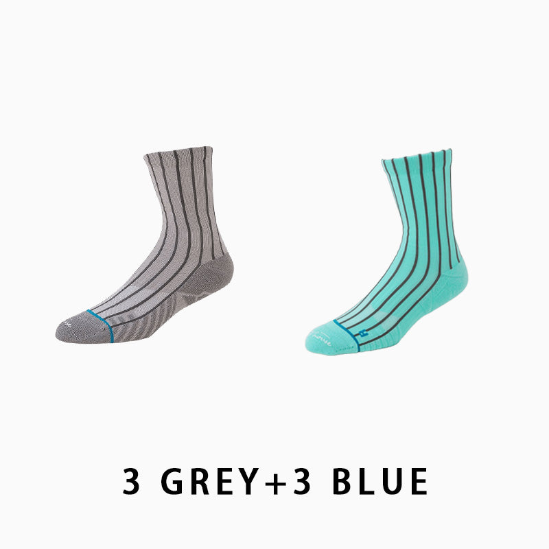 Men's Mid-calf Running Socks(6 pairs）