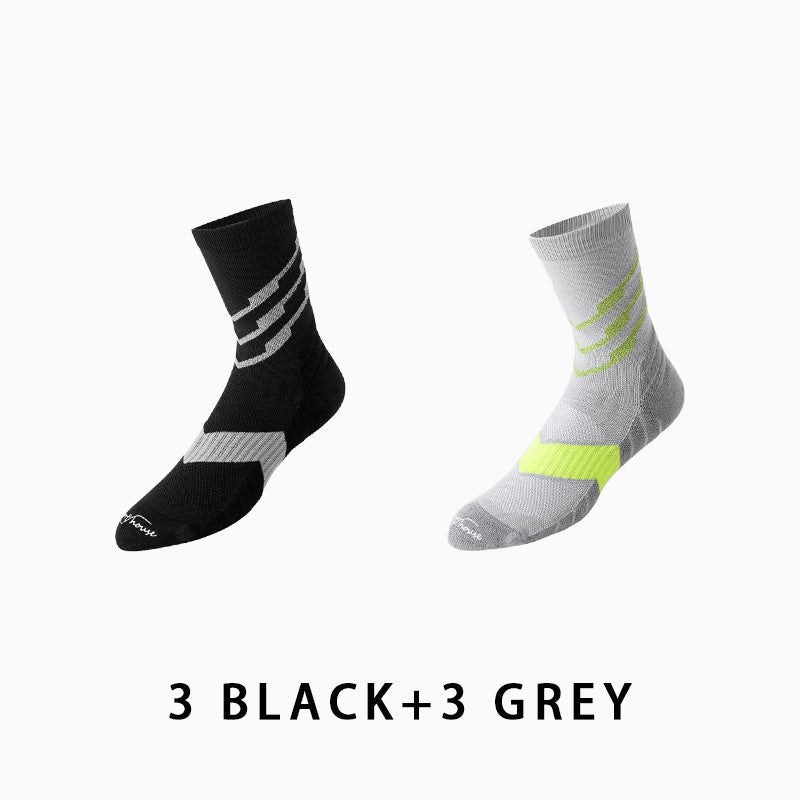 Men's Marathon Running Socks（6 pairs）