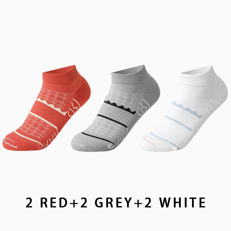 Women's Non-slip Running Sports Socks(6 pairs）