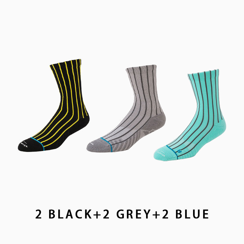 Men's Mid-calf Running Socks(6 pairs）