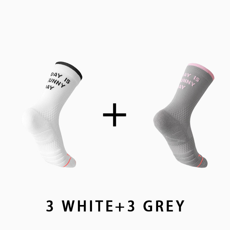 Mid Crew Towel Bottom Women's Cycling Socks（6 pairs）