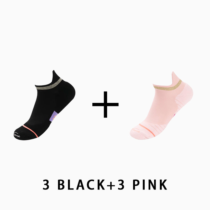 Women's Low Cut Running Socks(6 pairs）