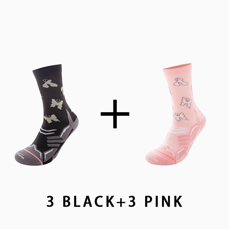 Women's Reflective Running Socks（6 pairs）