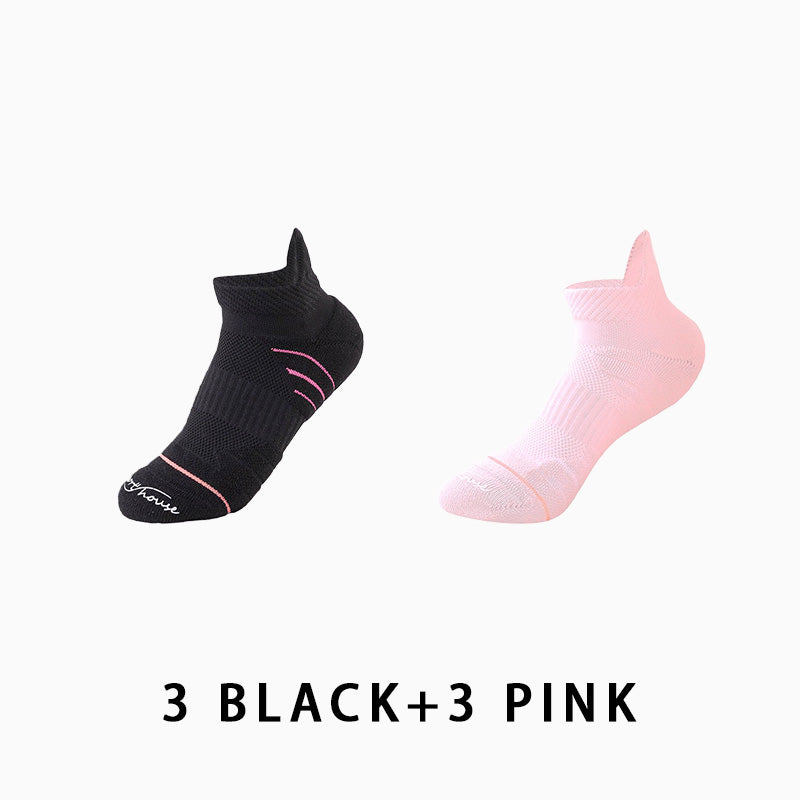 Women's Short Running Compression Socks(6 pairs）
