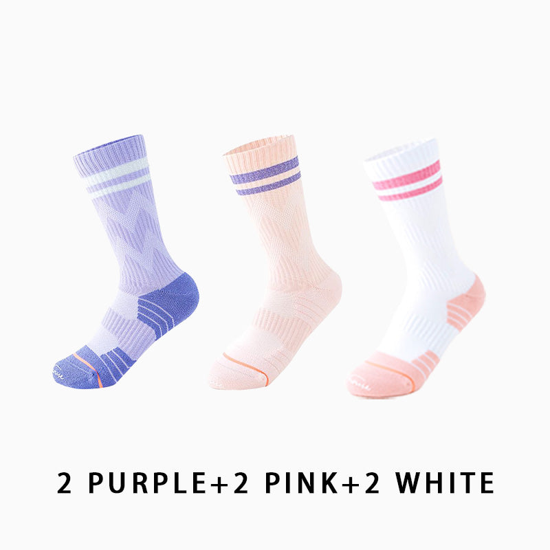 Professional Women Breathable Running Socks（6 pairs）