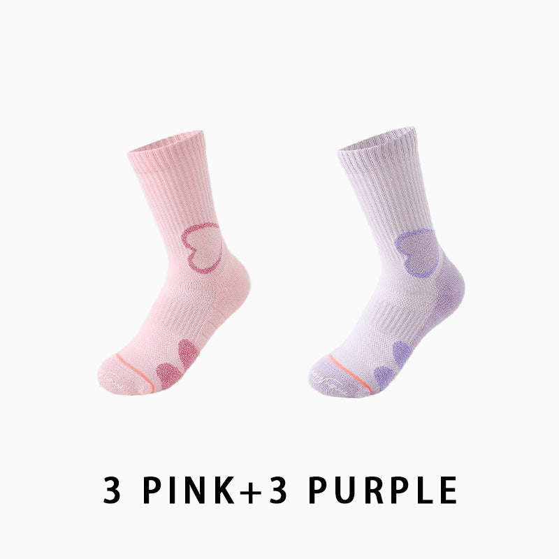 Women's Autumn/Winter Thickened Running Socks（6 pairs）
