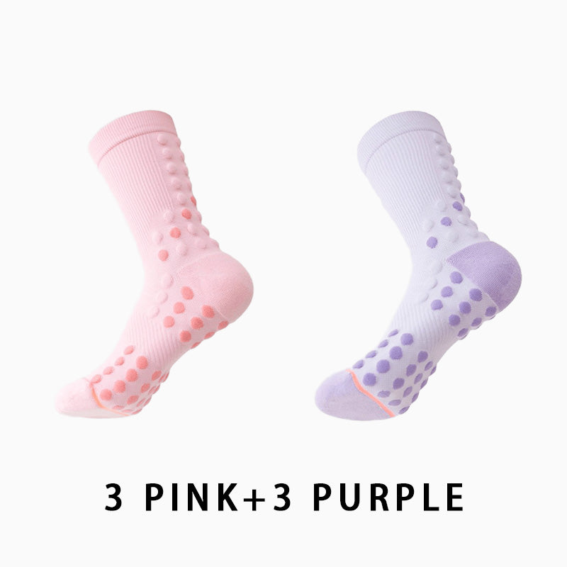 Women's Non-slip Profession Running Socks(6 pairs）