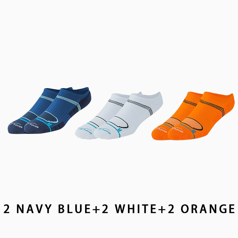 Men's Low Cut Breathable Running Socks(6 pairs）