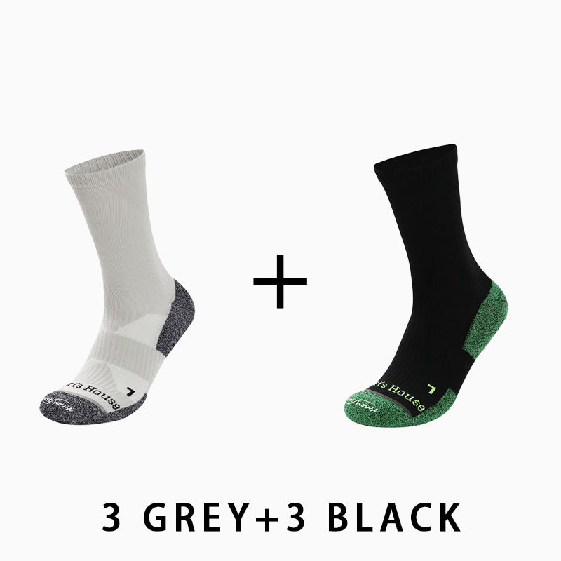 Men's Mid-calf Running Socks(6 pairs)