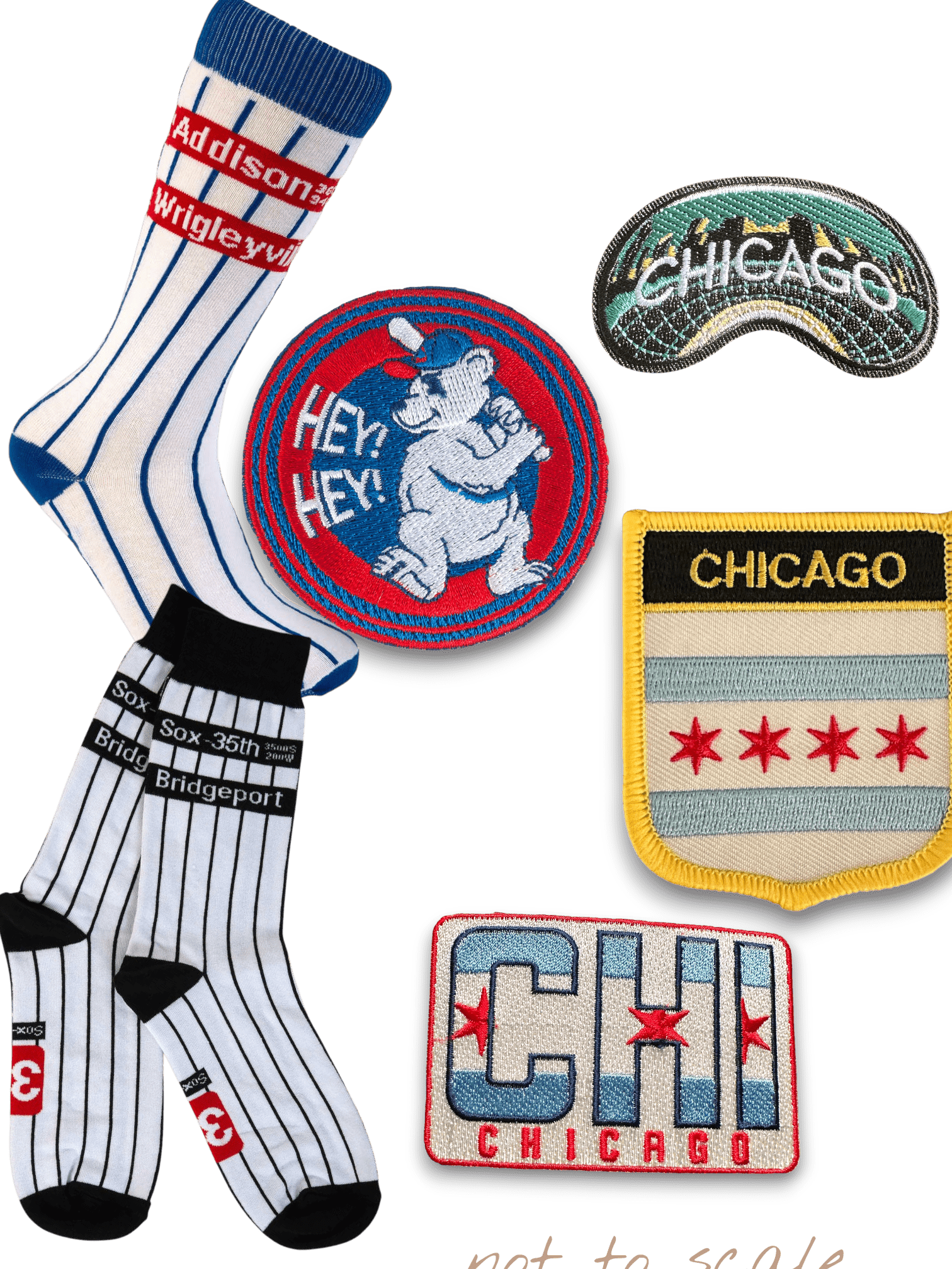 Chicago Sox-35th Baseball Pinstripe Dress Socks
