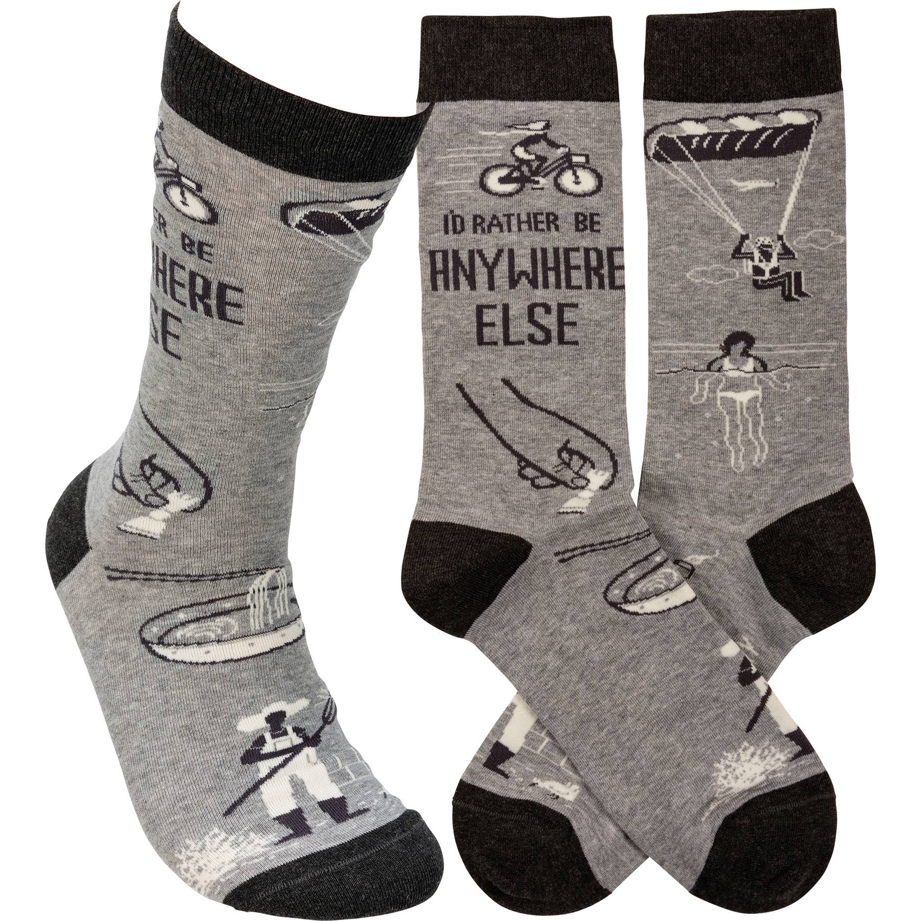 “I'd Rather Be Anywhere Else” Unisex Socks