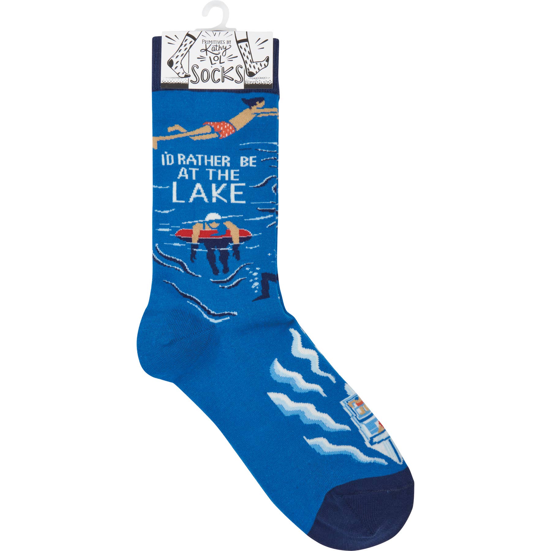 "I'd Rather Be At The Lake" Unisex Socks