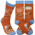 "I'd Rather Be Eating Turkey" Unisex Socks
