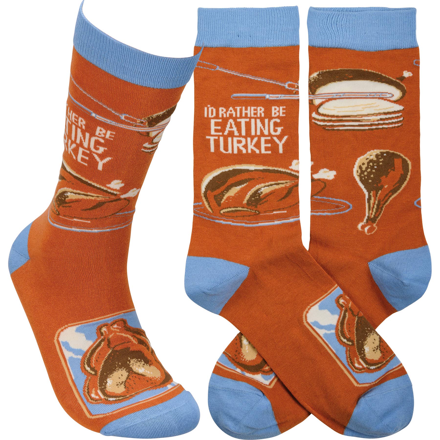 "I'd Rather Be Eating Turkey" Unisex Socks