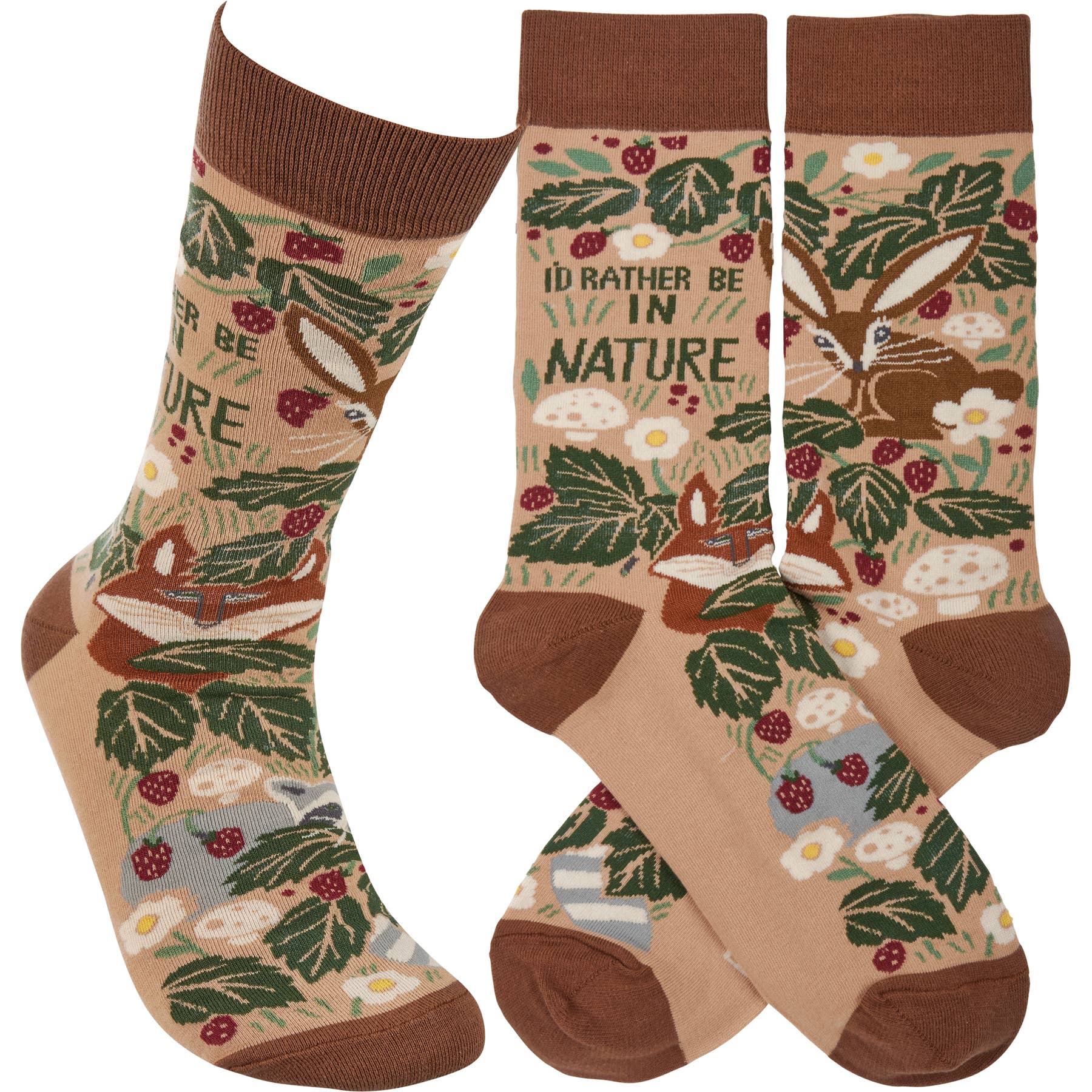 “I'd Rather Be In Nature” Unisex Socks