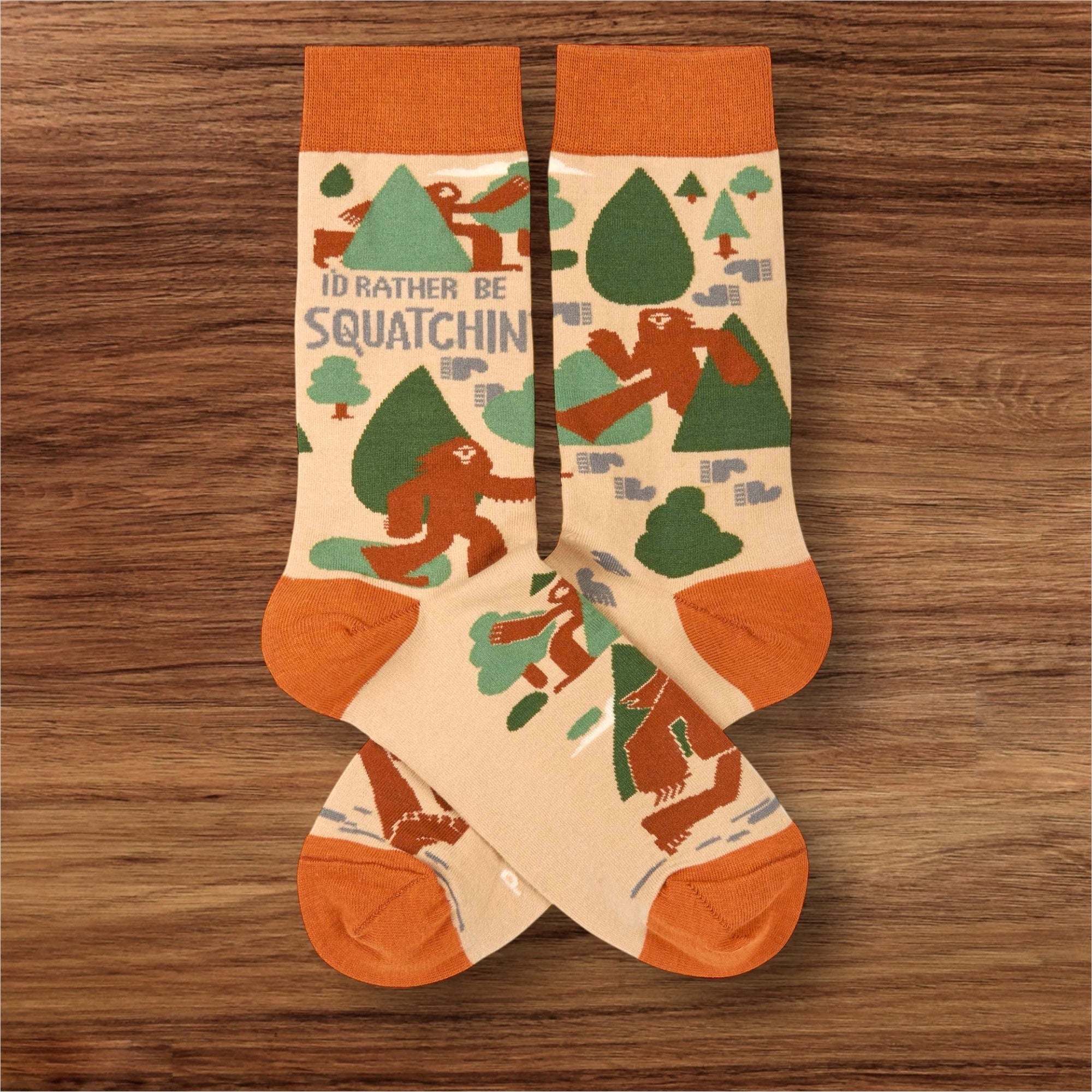 “I'd Rather Be Squatchin'” Unisex Socks