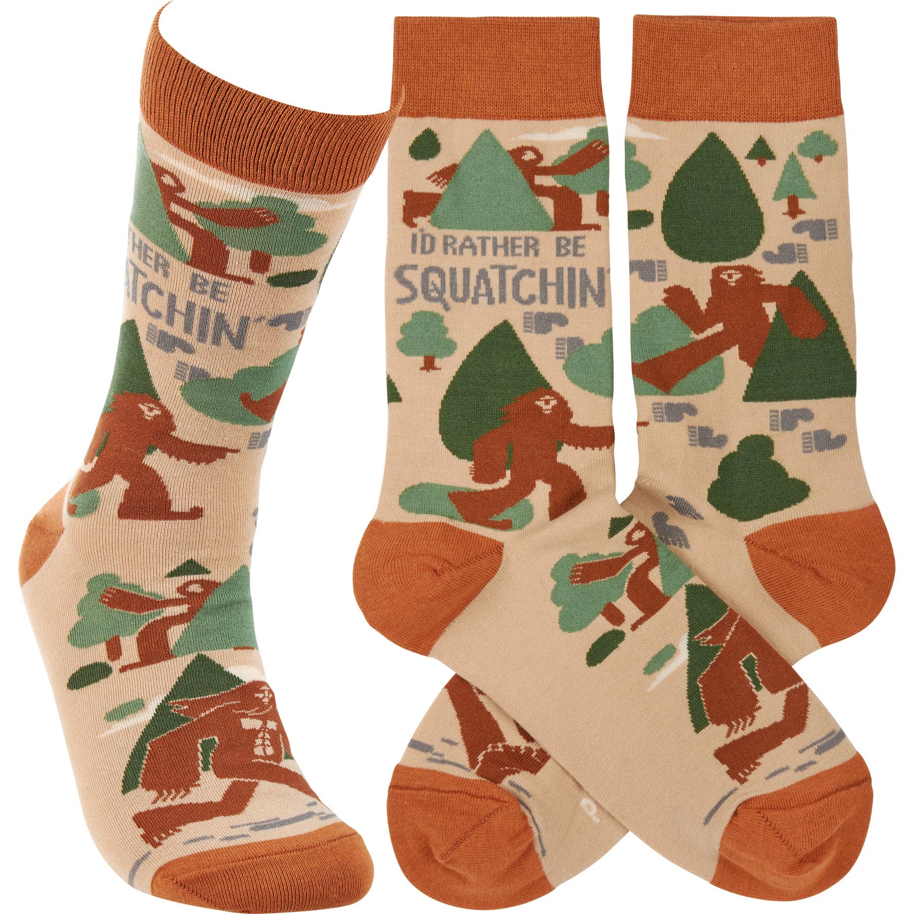 “I'd Rather Be Squatchin'” Unisex Socks