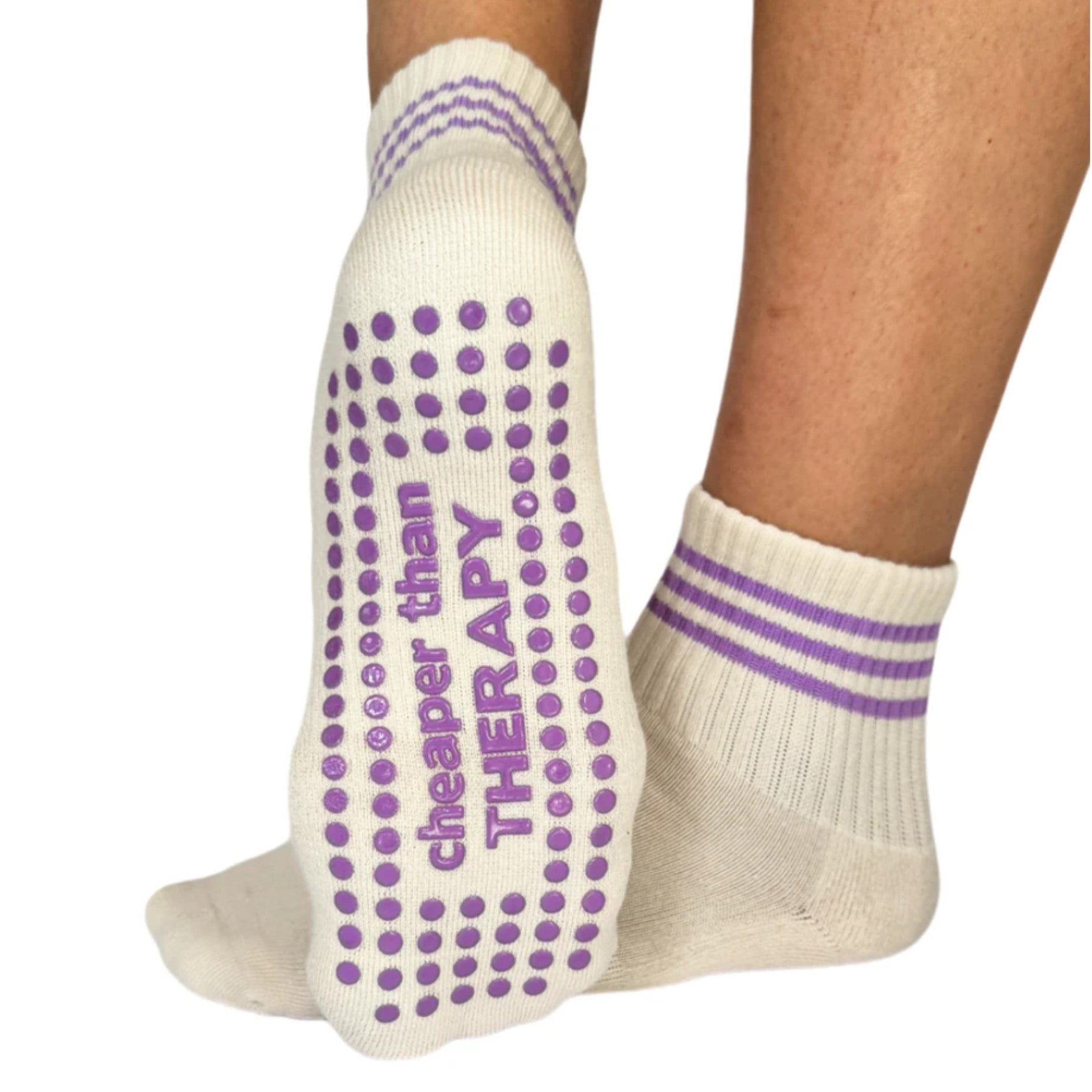 Cheaper Than Therapy Ankle Grip Socks (Barre / Pilates)