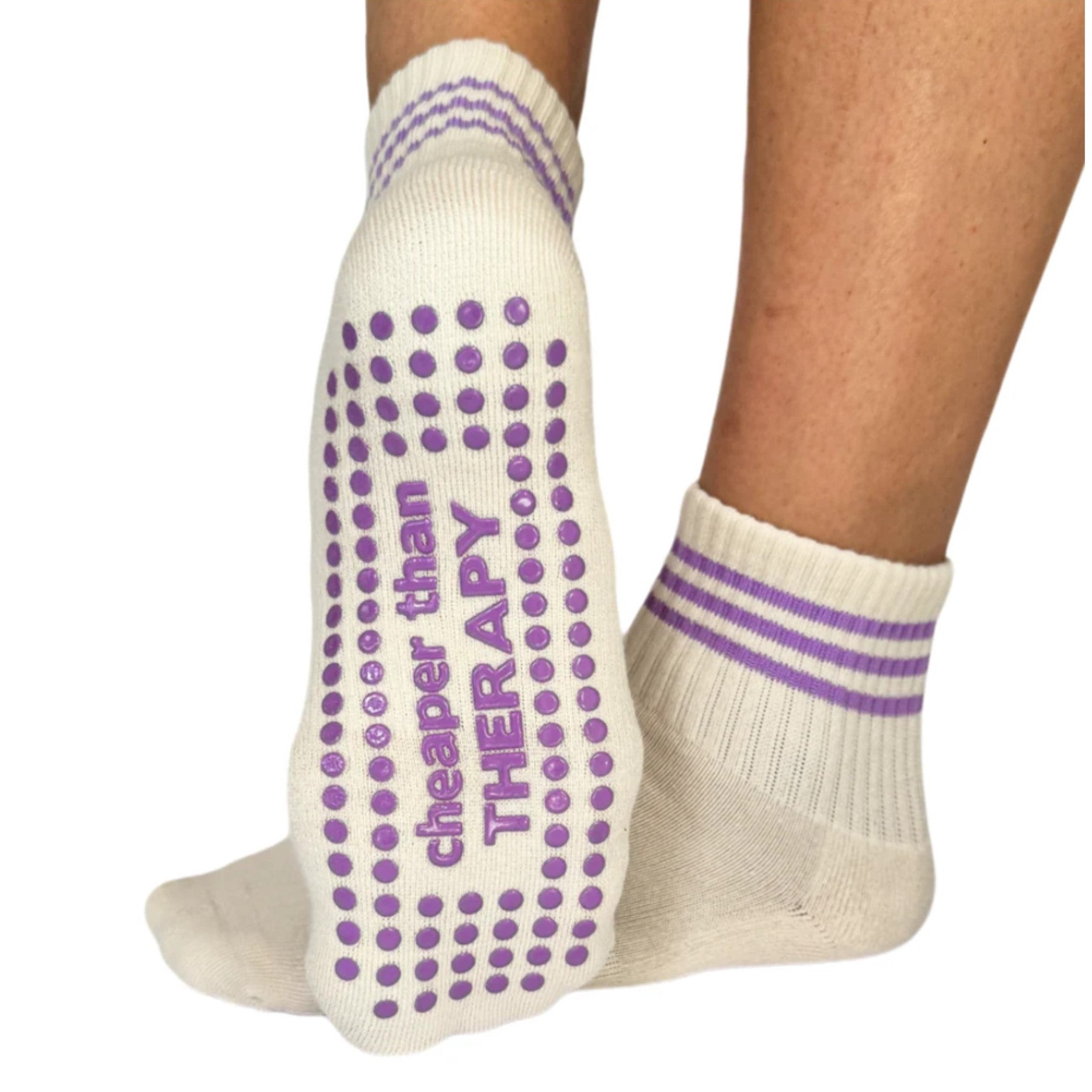 Cheaper Than Therapy Ankle Grip Socks (Barre / Pilates)