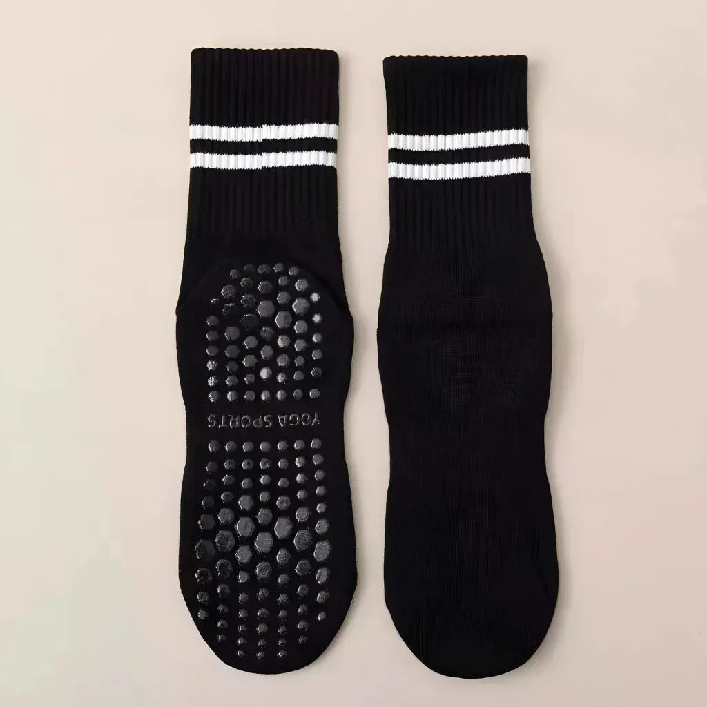 Mid Calf Grippy Socks Yoga For Year Round Comfort