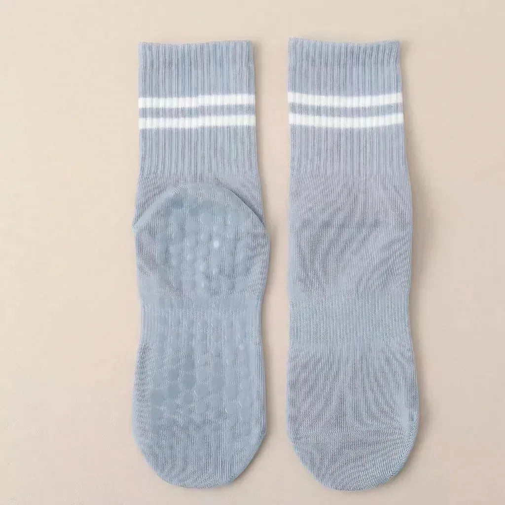Mid Calf Grippy Socks Yoga For Year Round Comfort
