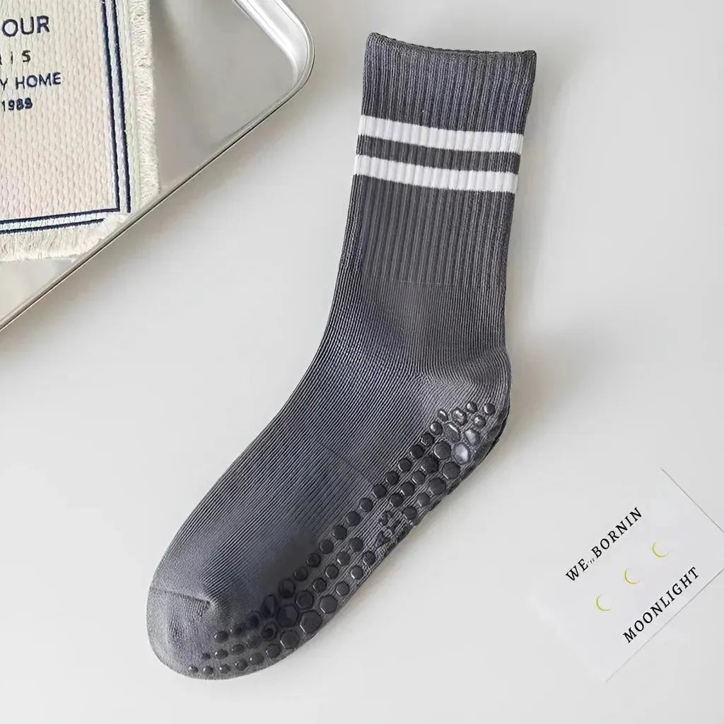 Mid Calf Grippy Socks Yoga For Year Round Comfort