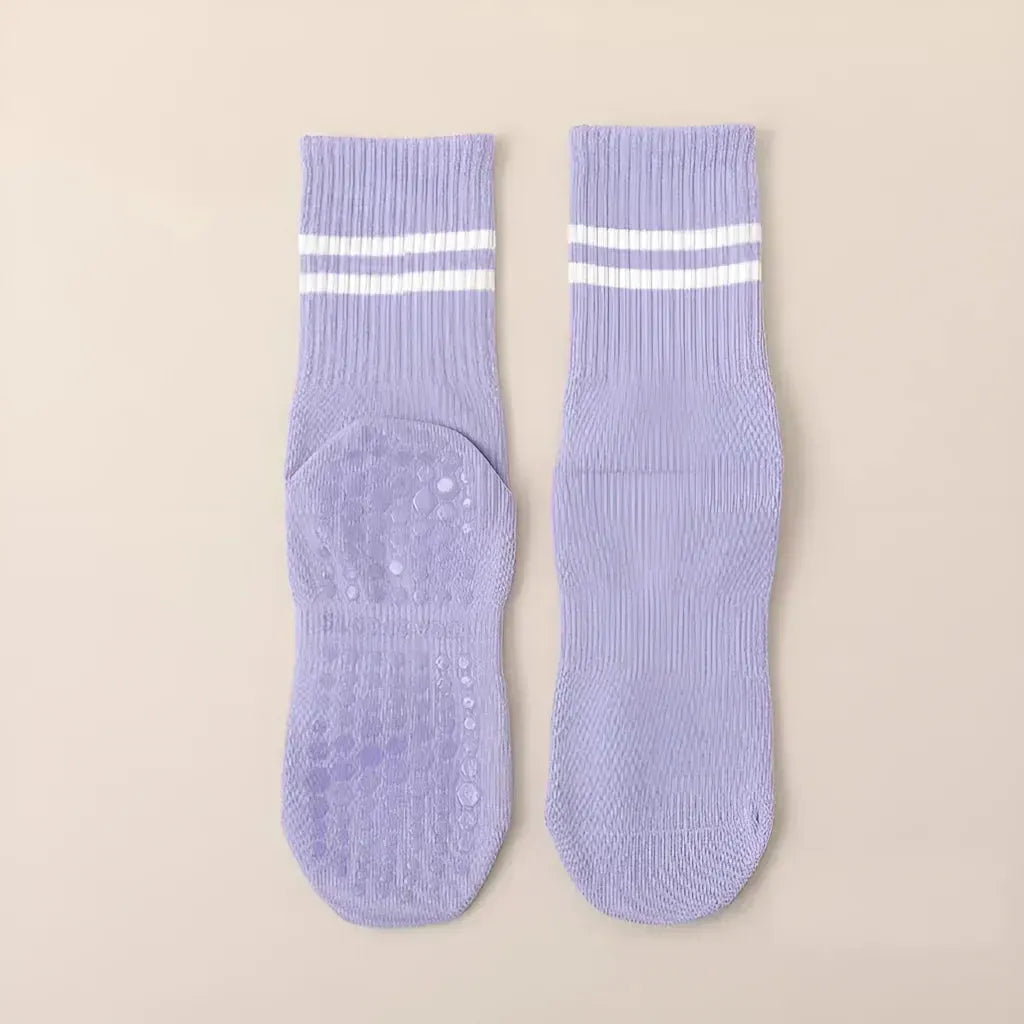 Mid Calf Grippy Socks Yoga For Year Round Comfort
