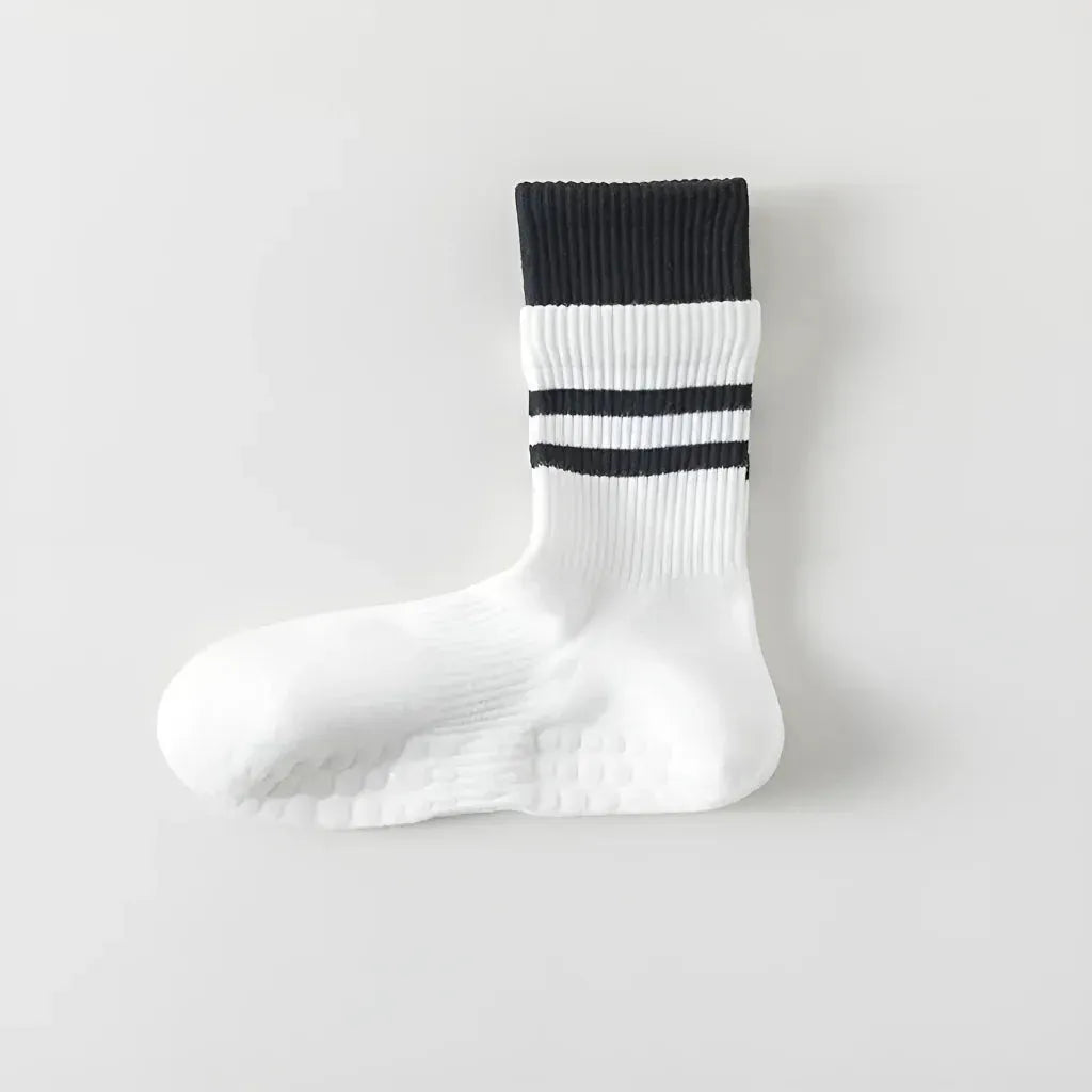 Mid Calf Pilates Grip Socks For Women’s Studio Flow