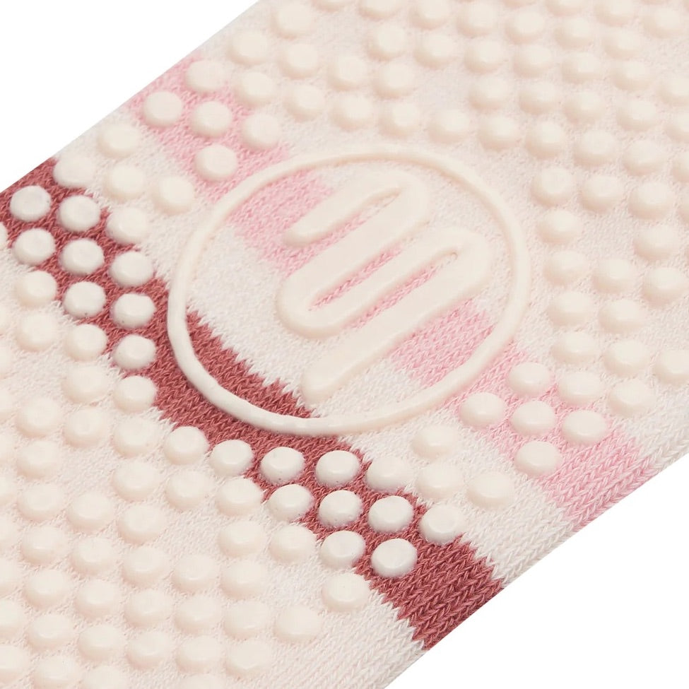 Classic Low Rise Striped Grip Socks - (Barre / Pilates)