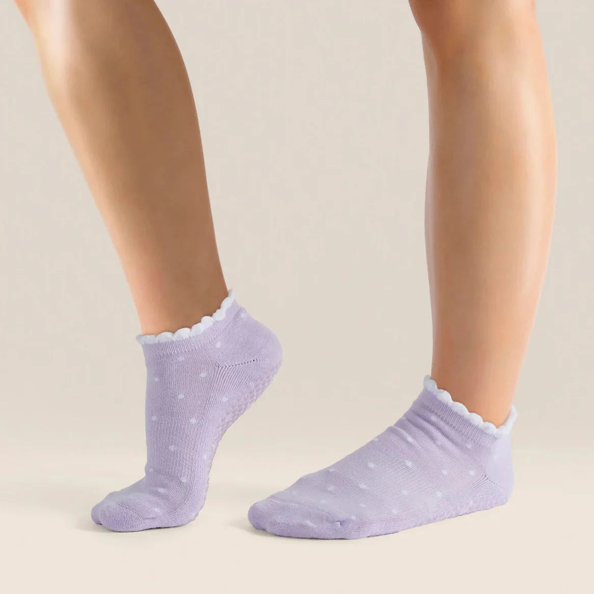 Classic Grip Socks - Polka Ruffle (Barre / Pilates)