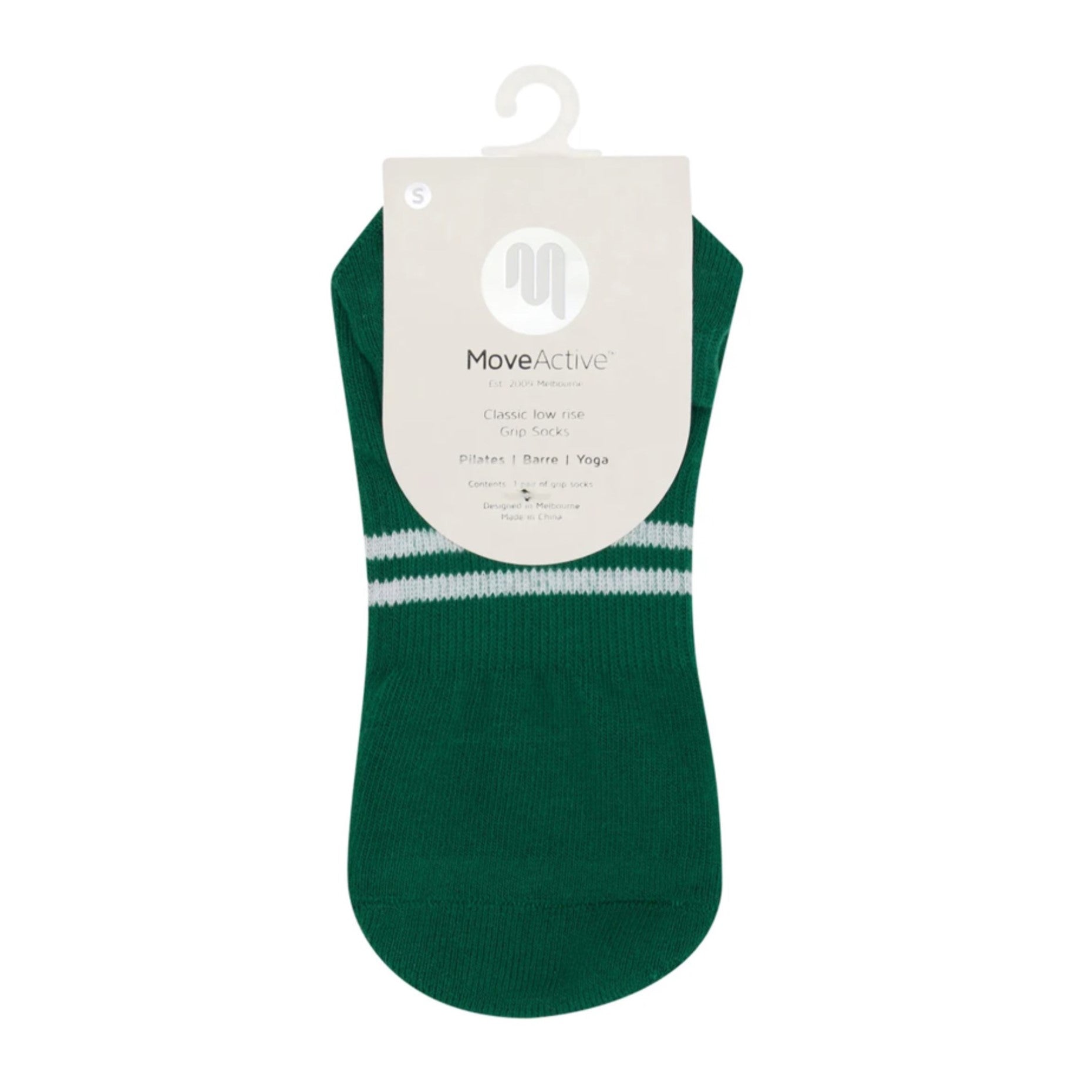 Classic Low Rise Striped Grip Socks - (Barre / Pilates)