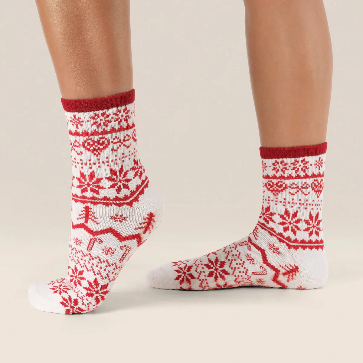 Crew Grip Socks - Nordic Noel (Barre / Pilates)