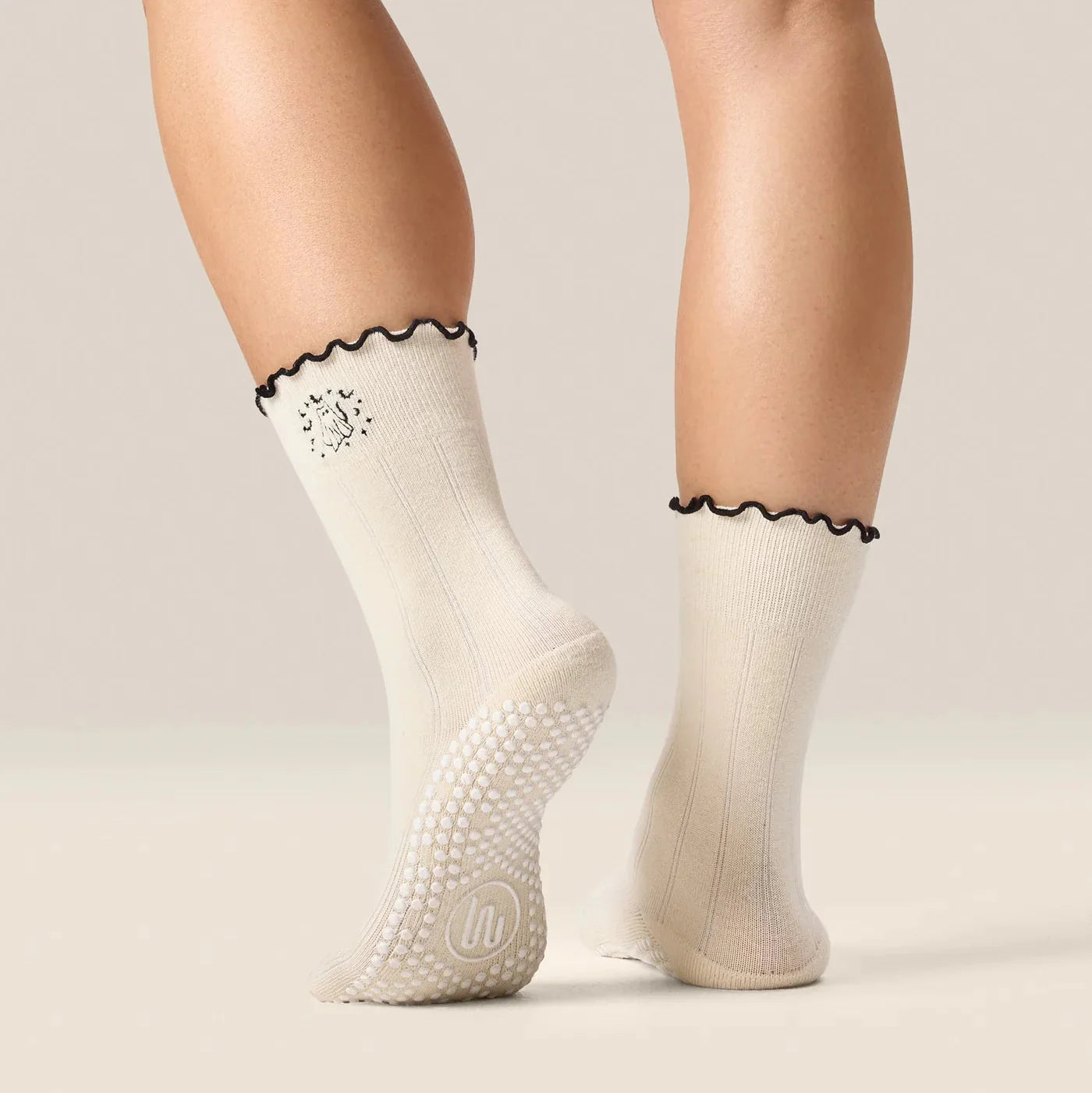 Crew Grip Socks - Spooky Cat (Barre / Pilates)
