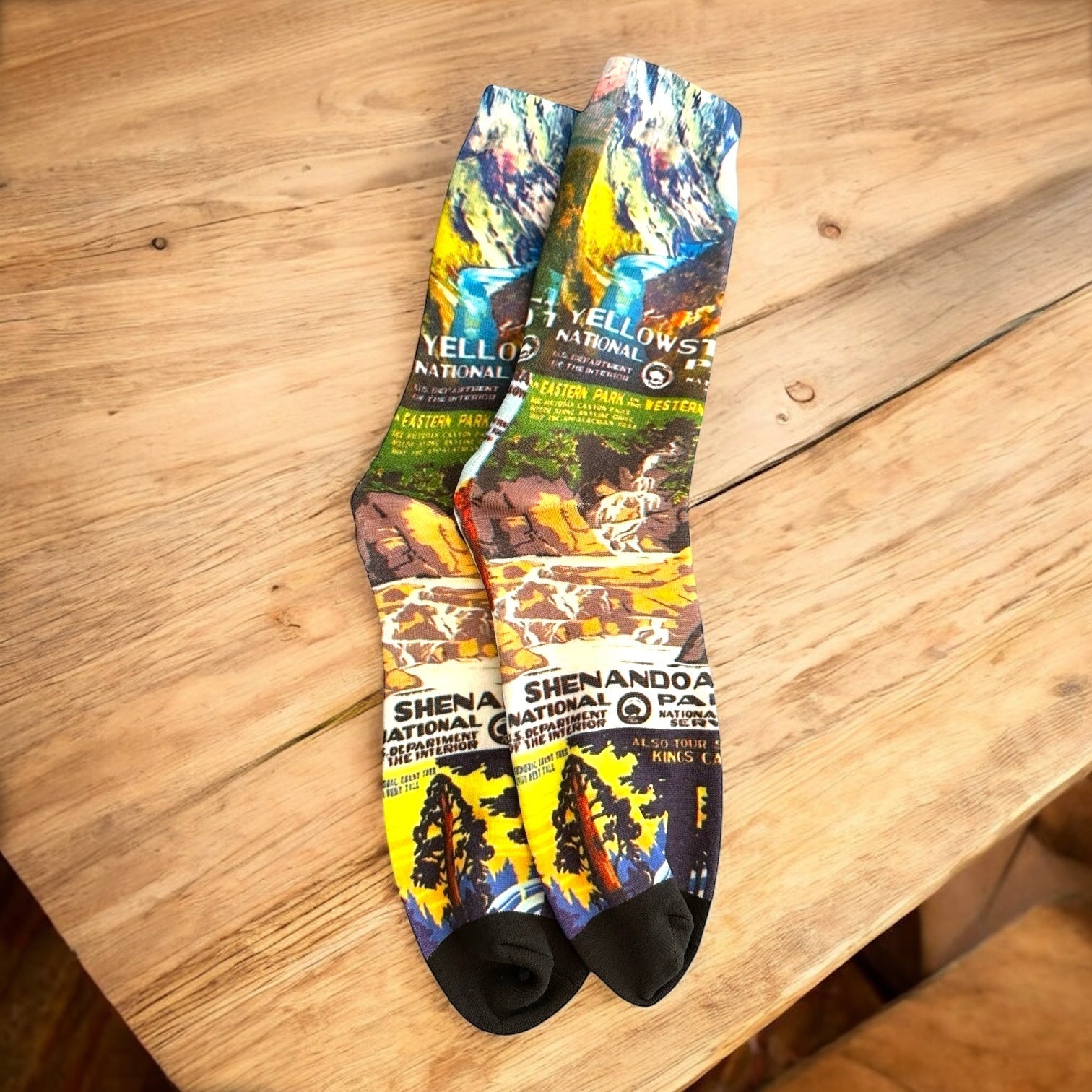 National Park Vintage Themed Unisex Socks